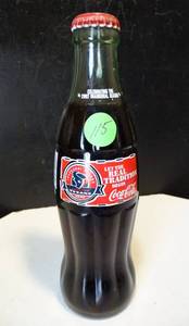 lot 115 image: 2002 HOUSTON TEXANS INAUGURAL NFL SEASON - GLASS COCA COLA BOTTLE