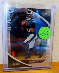 lot 146 image: 2020 Panini Absolute - Rookie #145 Jalen Hurts (RC) Eagles