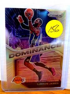 lot 156 image: 2020-21 Panini Prizm Dominance #17 LeBron James