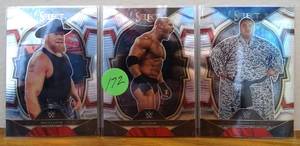 lot 172 image: 2023 PANINI SELECT WWE - BROCK LESNAR, GOLDBERG, & YOKOZUNA