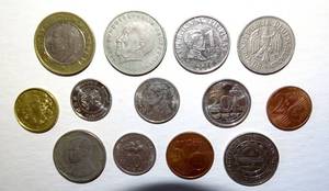 lot 187 image: LOT OF FOREIGN COIN WORLD CURRENCY