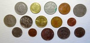 lot 188 image: LOT OF FOREIGN COIN WORLD CURRENCY