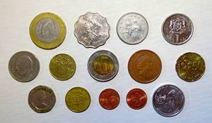 lot 189 image: LOT OF FOREIGN COIN WORLD CURRENCY