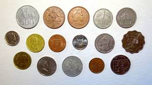 lot 191 image: LOT OF FOREIGN COIN WORLD CURRENCY