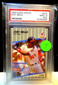 lot 7 image: GRADED PSA MINT 9 - 1989 FLEER UPDATE JOEY BELLE #U25