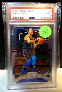lot 22 image: GRADED PSA MINT 9 - DALLAS MAVERICKS SUPERSTAR, LUKA DONCIC 2019 PRIZM (2ND YR) #75 $$