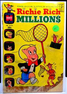 lot 41 image: $$ VINTAGE COMIC - 1969 Richie Rich Millions #33 Harvey Comic