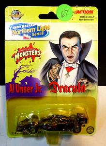 lot 67 image: $$ RARE - 2000 AL UNSER JR #3 MONSTERS DRACULA 164 ACTION INDY CAR