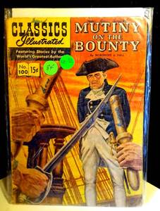 lot 84 image: VINTAGE 1952 CLASSICS ILLUSTRATED - MUTINY ON THE BOUNTY 1ST PRINT $$