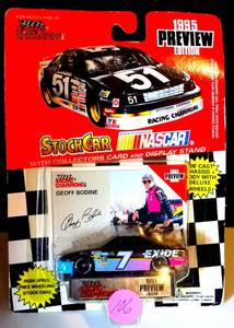 lot 106 image: Racing Champions 1995 Preview #7 Geoff Bodine NASCAR Stock Car 164 Scale