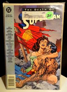 lot 211 image: $$$ The Death of Superman Comic Book 1st Edition Print 1993