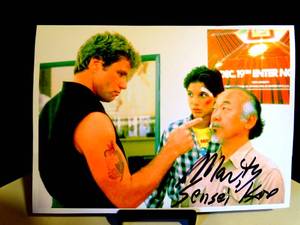 lot 225 image: AMAZING FIND - AUTHENTIC AUTOGRAPHED MARTIN SENSEI KOVE FROM KARATE KID (5 X 7) $$