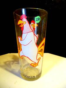 lot 230 image: Vintage 1973 Warner Bros Cartoon Figure Foghorn Pepsi Drink Glass Tumbler