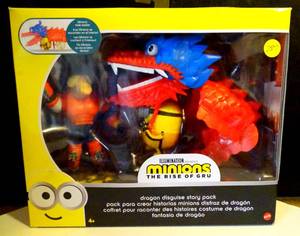 lot 287 image: NEWSEALED - Mattel Minions The Rise of Gru Dragon Disguise Story Pack -  2019 $$