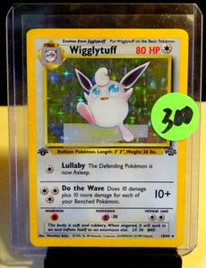lot 300 image: $$$ 1999 POKEMON WIGGLYTUFF JUNGLE - 1ST EDITION $$$