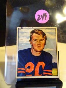 lot 249 image: VINTAGE ROOKIE - 1950 Bowman FB Card # 99 Jim Keane Chicago Bears ROOKIE $$