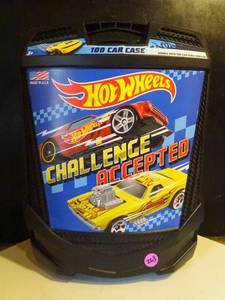 lot 263 image: LARGE  HOT WHEELS CHALLENGE ACCEPTED ROLLER STORAGE CASE (110 CARS) $$