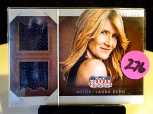 lot 276 image: LIMITED 299 - 2015 Panini Americana Dual Materials - Laura Dern #DM-LD $$