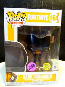lot 280 image: $$ Funko Pop Vinyl Fortnite - Dark Vanguard - (Glow) #464
