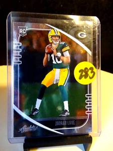 lot 283 image: ROOKIE CARD - 2020 Absolute Football Jordan Love #162 Green Bay Packers