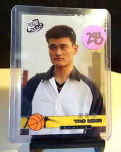 lot 293 image: ROOKIE CARD - 2002 Press Pass Yao Ming Rookie #T18 Shanghai Sharks RC Houston Rockets