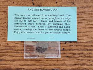 lot 59 image: Ancient Roman Coin - collected from the Holy Land