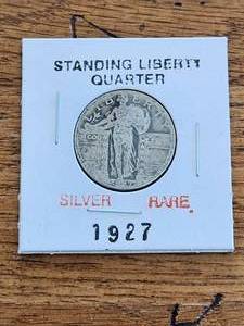 lot 104 image: 1927 Standing Liberty quarter - silver - rare
