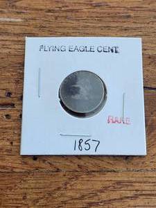 lot 110 image: 1857 Flying Eagle Cent - rare -