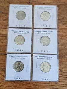 lot 128 image: Selection of Brilliant Uncirculated Jefferson Nickels -
