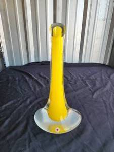 lot 29 image: Vintage heavy hand made vase - Beranek - Czech Republic