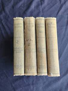 lot 43 image: Set of 4 vintage books on English Poems - early 1900s