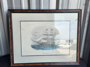 lot 70 image: Framed print of the Devonshire -  24 by 31