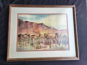 lot 126 image: Framed artwork by and signed by Barbara Brown