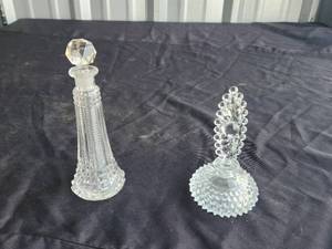 lot 172 image: Vintage glass-crystal perfume bottle