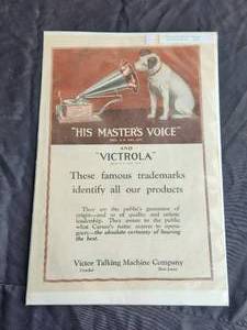 lot 205 image: 1920s Victrola advertisement piece