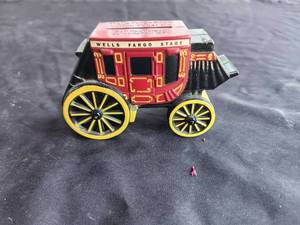 lot 223 image: Collectable Wells Fargo stagecoach metal bank
