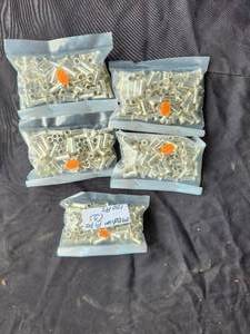 lot 249 image: Selection of metal cylinder charms for jewelry or crafts