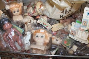 lot 75 image: Doll making craft parts