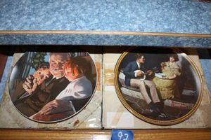 lot 92 image: Norman Rockwell decorative plates