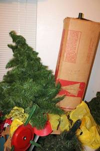 lot 102 image: Artificial Christmas trees