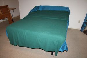 lot 161 image: Queen size adjustable lift bed