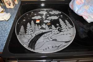 lot 39 image: 2 Christmas scene JOSKA platters