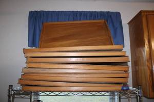lot 44 image: Wooden serving trays
