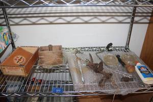lot 47 image: Vintage tool and Misc. Includes hand held corn husk tools