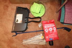 lot 59 image: Misc. lot fire blanket, scrunch hoses and more