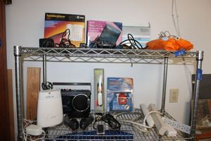 lot 218 image: Electronics Orbi router, radio, answering machine and more