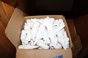 lot 250 image: Unpainted Ceramic Bisque planter spikes