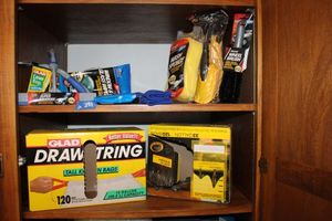 lot 281 image: Car wash cleaning tools and garbage bags