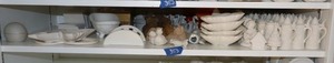 lot 353 image: Small unfinished ceramic bisque with small steins