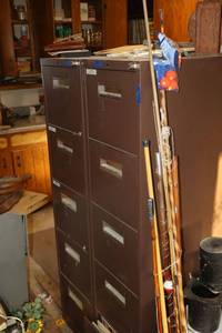 lot 380 image: Two 4 drawer file cabinet only